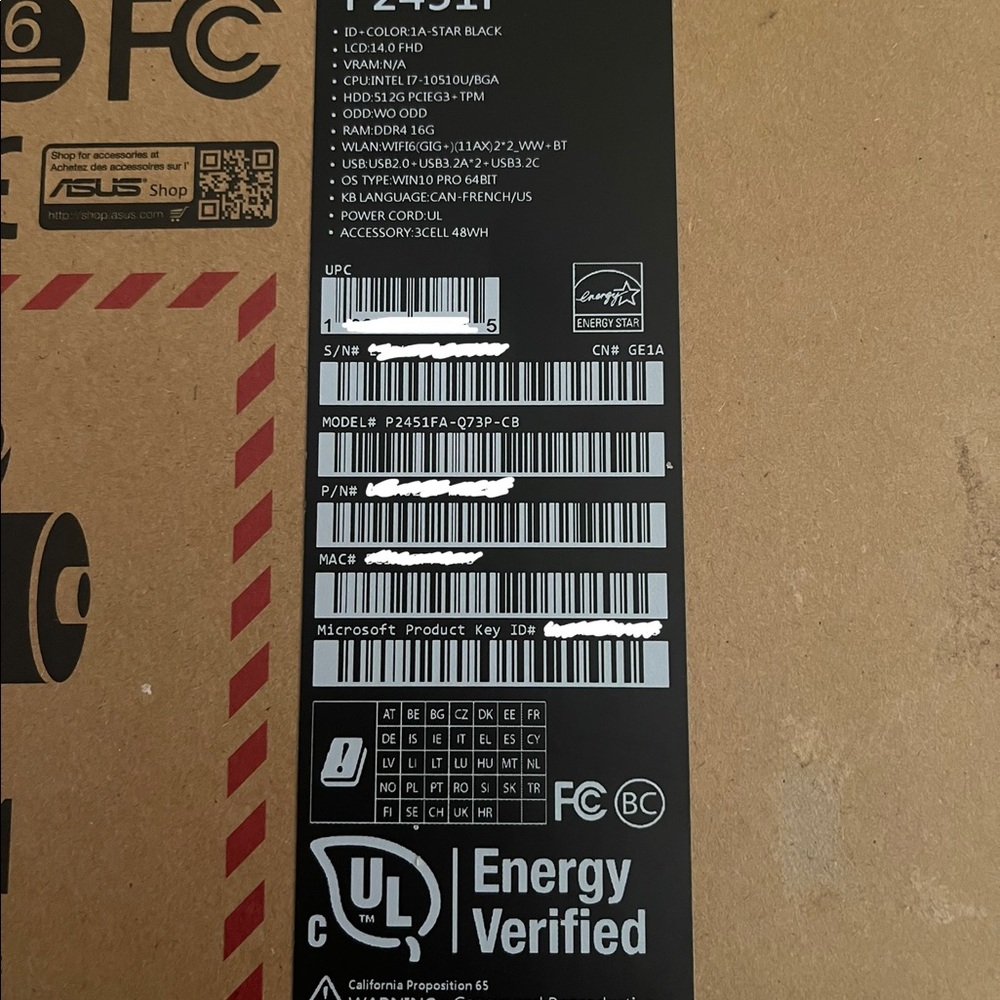 ASUS Expertbook Laptop - Picture 6 of 7
